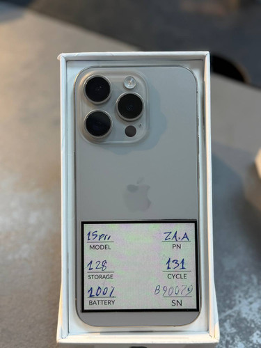 گوشی موبایل اپل - استوک - مدل iphone 15 Pro حافظه 128 گیگ - سلامت باتری 100