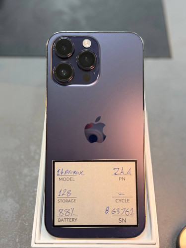 گوشی موبایل اپل - استوک - مدل iphone 14 Pro Max حافظه 128 گیگ - سلامت باتری 88
