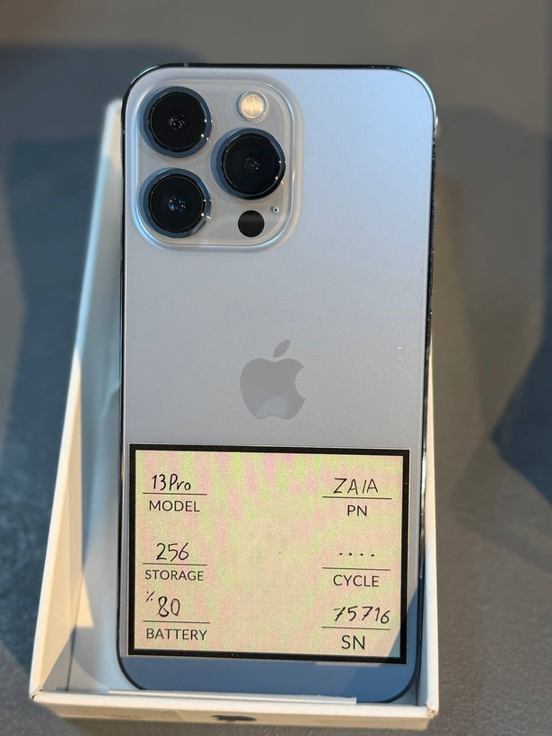 گوشی موبایل اپل - استوک - مدل iphone 13 Pro حافظه 256 گیگ - سلامت باتری 80