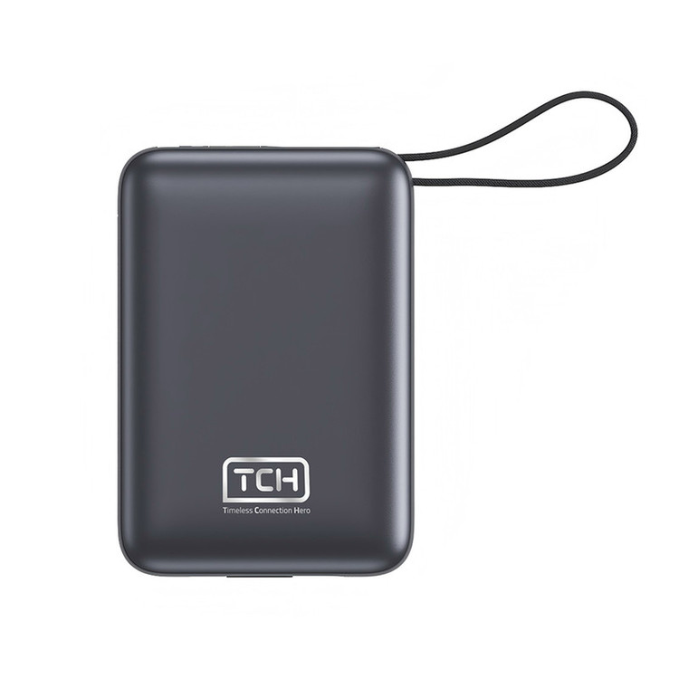 پاوربانک 22.5 وات تی سی اچ مدل Compact 2020 ظرفیت 20000 میلیآمپرساعت به همراه 2 عدد کابل USB-C / لایتنینگ
