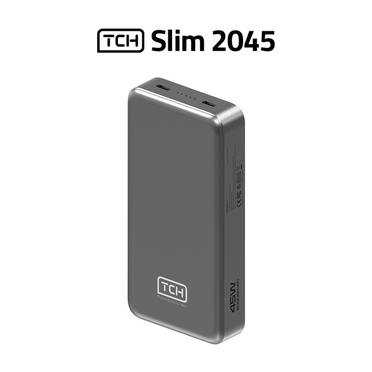 پاوربانک 45 وات تی سی اچ مدل Slim 2045 ظرفیت 20000 میلیآمپرساعت