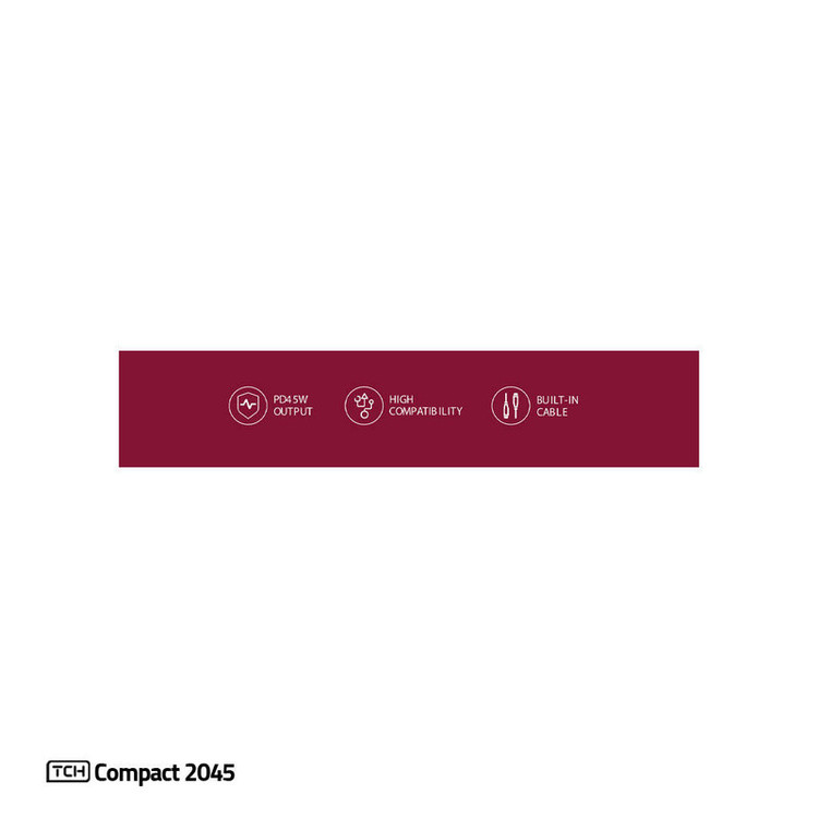 پاوربانک 45 وات تی سی اچ مدل Compact 2045 ظرفیت 20000 میلیآمپرساعت